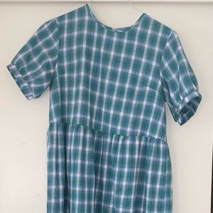 Missguided Plaid Maxi Dress